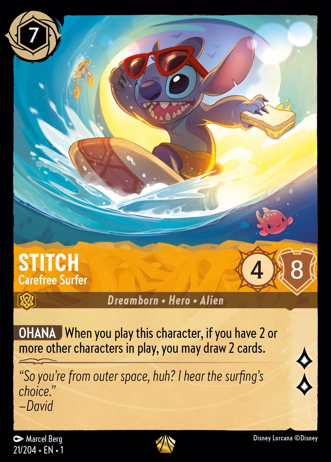 Stitch - Carefree Surfer #21 (Legendary)
