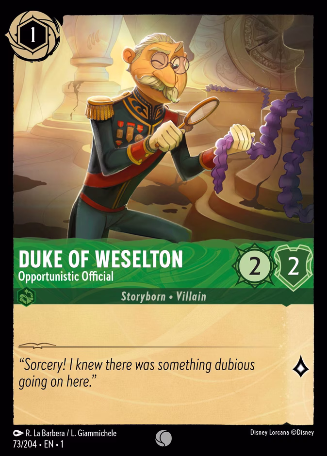 Duke Of Weselton - Opportunistic Official #73 (Common)
