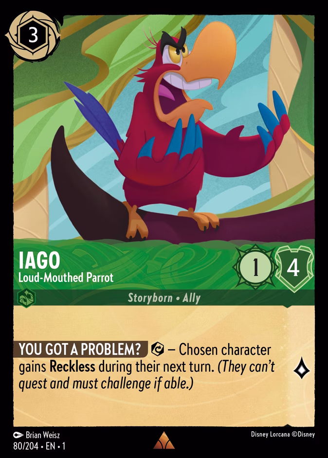 Iago - Loud-Mouthed Parrot #80 (Rare)
