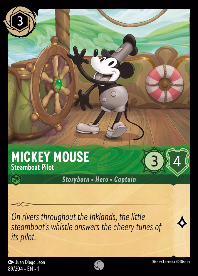 Mickey Mouse - Steamboat Pilot #89 (Common)