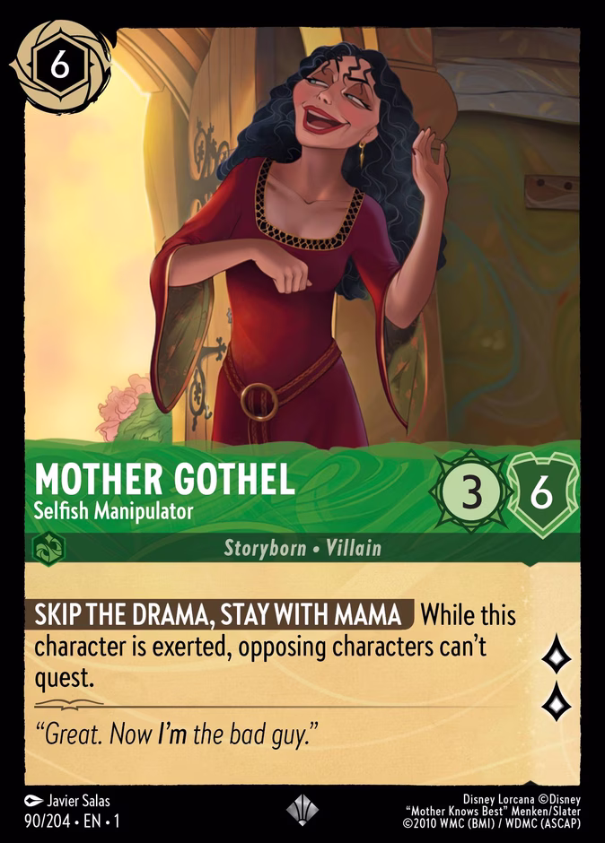 Mother Gothel - Selfish Manipulator #90 (Super_rare)