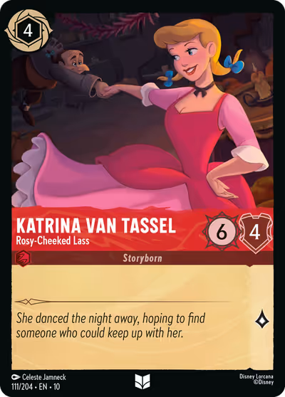 Katrina Van Tassel - Rosy-Cheeked Lass #111 — Whispers in the Well (Uncommon) · Disney Lorcana