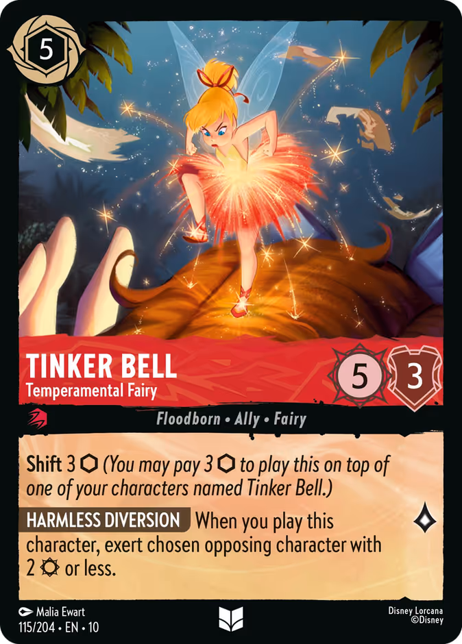 Tinker Bell - Temperamental Fairy #115 (Uncommon)