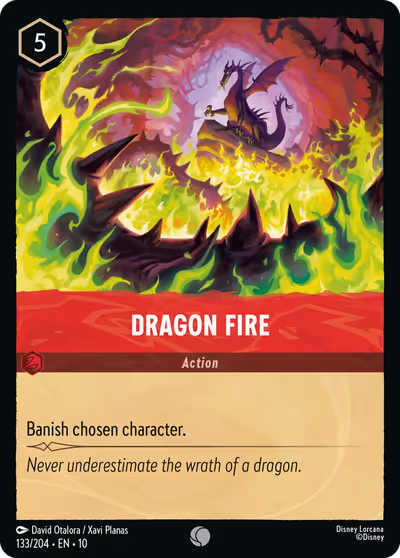 Dragon Fire #133 — Whispers in the Well (Common) · Disney Lorcana