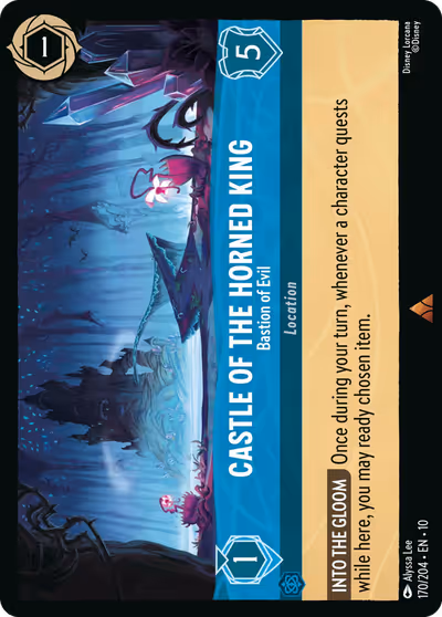 Castle of the Horned King - Bastion of Evil #170 — Whispers in the Well (Rare) · Disney Lorcana