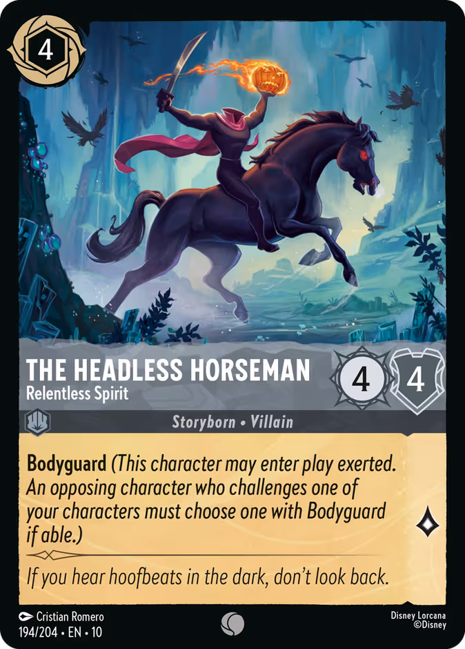 The Headless Horseman - Relentless Spirit #194 (Common)