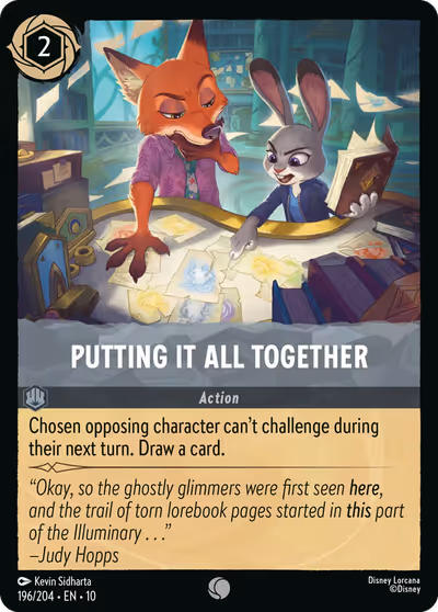 Putting It All Together #196 — Whispers in the Well (Common) · Disney Lorcana