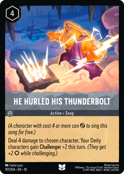 He Hurled His Thunderbolt