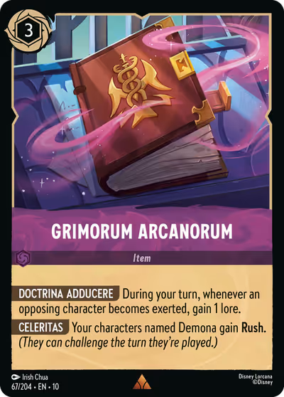 Grimorum Arcanorum #67 — Whispers in the Well (Rare) · Disney Lorcana