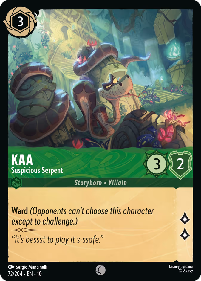 Kaa - Suspicious Serpent #72 (Common)