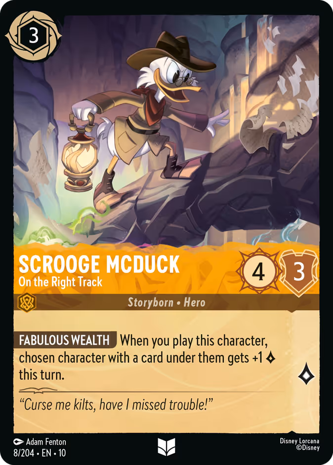 Scrooge McDuck - On the Right Track #8 (Uncommon)