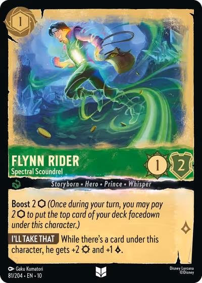 Flynn Rider - Spectral Scoundrel #81 — Whispers in the Well (Uncommon) · Disney Lorcana