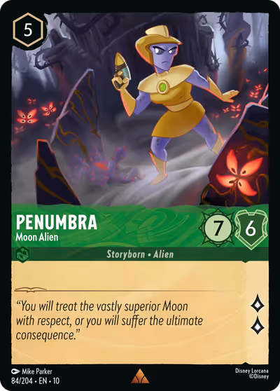 Penumbra - Moon Alien #84 — Whispers in the Well (Rare) · Disney Lorcana