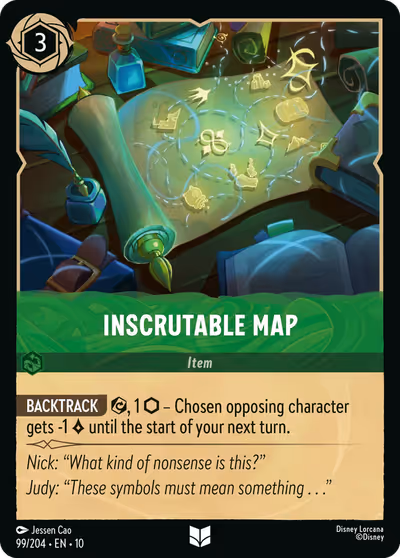 Inscrutable Map #99 — Whispers in the Well (Uncommon) · Disney Lorcana