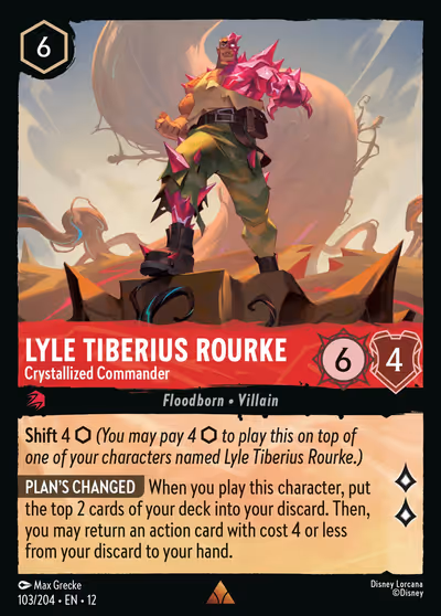 Lyle Tiberius Rourke - Crystallized Commander #103 Foil — Wilds Unknown (Rare) · Disney Lorcana