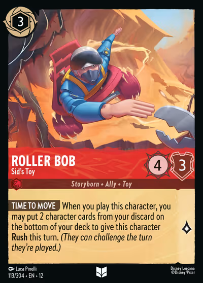 Roller Bob - Sid's Toy #113 Foil — Wilds Unknown (Uncommon) · Disney Lorcana