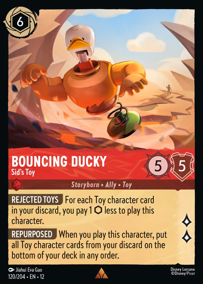Bouncing Ducky - Sid's Toy #120 (Rare)