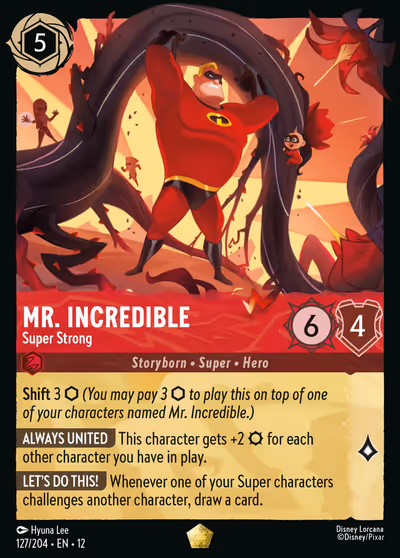 Mr. Incredible - Super Strong #127 — Wilds Unknown (Legendary) · Disney Lorcana