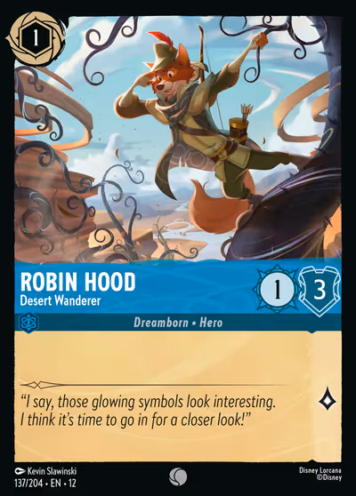 Robin Hood - Desert Wanderer #137 — Wilds Unknown (Common) · Disney Lorcana