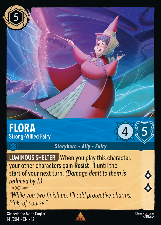 Flora - Strong-Willed Fairy #141 (Rare)
