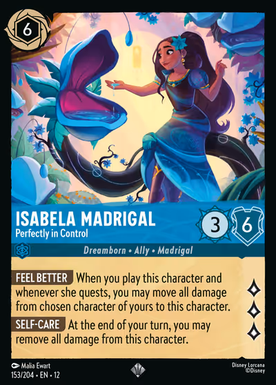 Isabela Madrigal - Perfectly in Control #153 Foil — Wilds Unknown (Super_rare) · Disney Lorcana