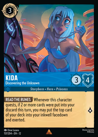 Kida - Discovering the Unknown #157 — Wilds Unknown (Rare) · Disney Lorcana