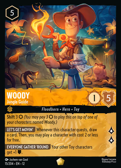 Woody - Jungle Guide #15 — Wilds Unknown (Legendary) · Disney Lorcana
