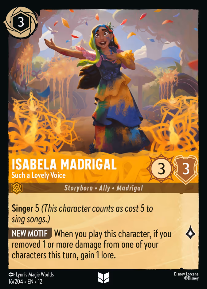 Isabela Madrigal - Such a Lovely Voice #16 (Uncommon)