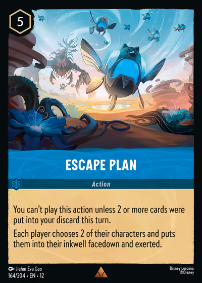 Escape Plan #164 Foil — Wilds Unknown (Rare) · Disney Lorcana