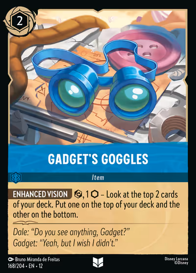 Gadget's Goggles #168 — Wilds Unknown (Uncommon) · Disney Lorcana