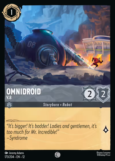 Omnidroid - V.8 #173 — Wilds Unknown (Common) · Disney Lorcana