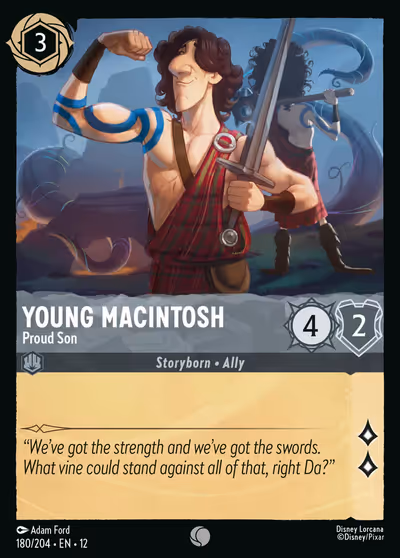 Young Macintosh - Proud Son #180 Foil — Wilds Unknown (Common) · Disney Lorcana