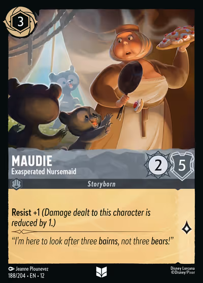 Maudie - Exasperated Nursemaid #188 — Wilds Unknown (Uncommon) · Disney Lorcana