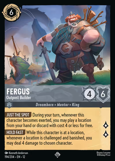 Fergus - Outpost Builder #194 Foil — Wilds Unknown (Super_rare) · Disney Lorcana