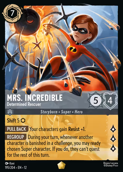 Mrs. Incredible - Determined Rescuer #195 — Wilds Unknown (Legendary) · Disney Lorcana