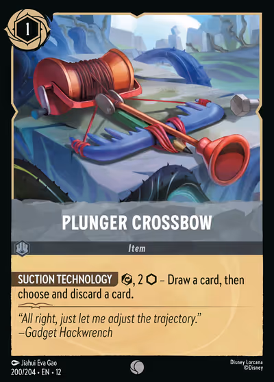 Plunger Crossbow #200 — Wilds Unknown (Common) · Disney Lorcana