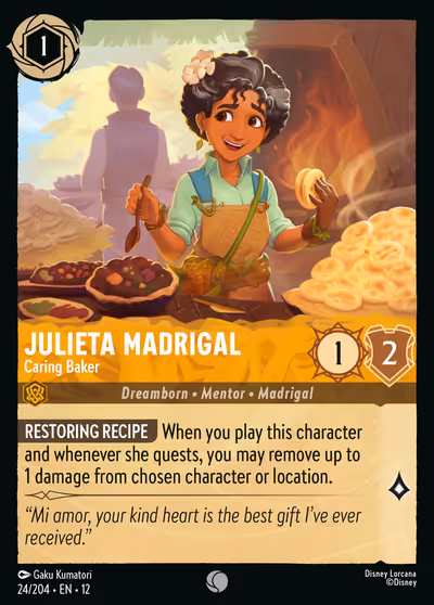Julieta Madrigal - Caring Baker #24 — Wilds Unknown (Common) · Disney Lorcana