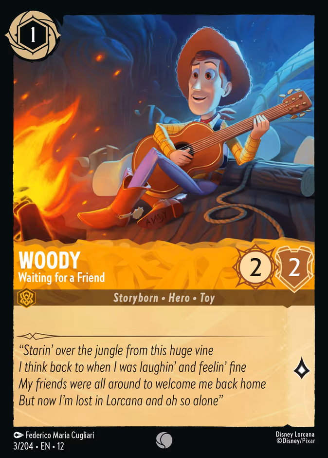 Woody - Waiting for a Friend — Disney Lorcana