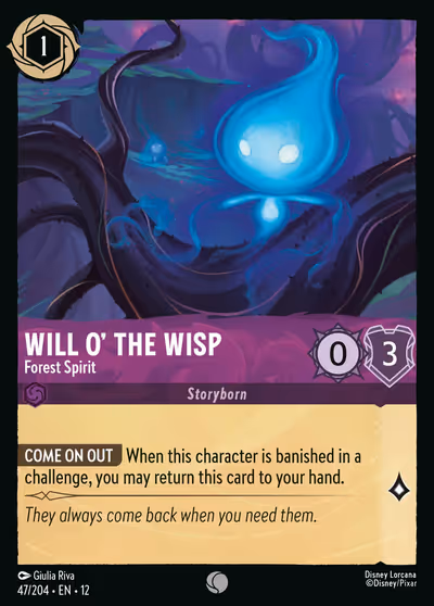 Will o' the Wisp - Forest Spirit #47 — Wilds Unknown (Common) · Disney Lorcana