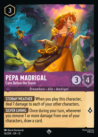 Pepa Madrigal - Calm Before the Storm #56 Foil — Wilds Unknown (Super_rare) · Disney Lorcana