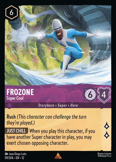 Frozone - Super Cool #59 Foil — Wilds Unknown (Rare) · Disney Lorcana