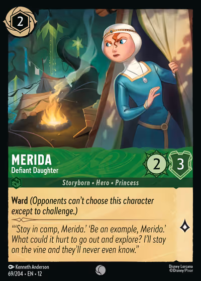 Merida - Defiant Daughter #69 — Wilds Unknown (Common) · Disney Lorcana