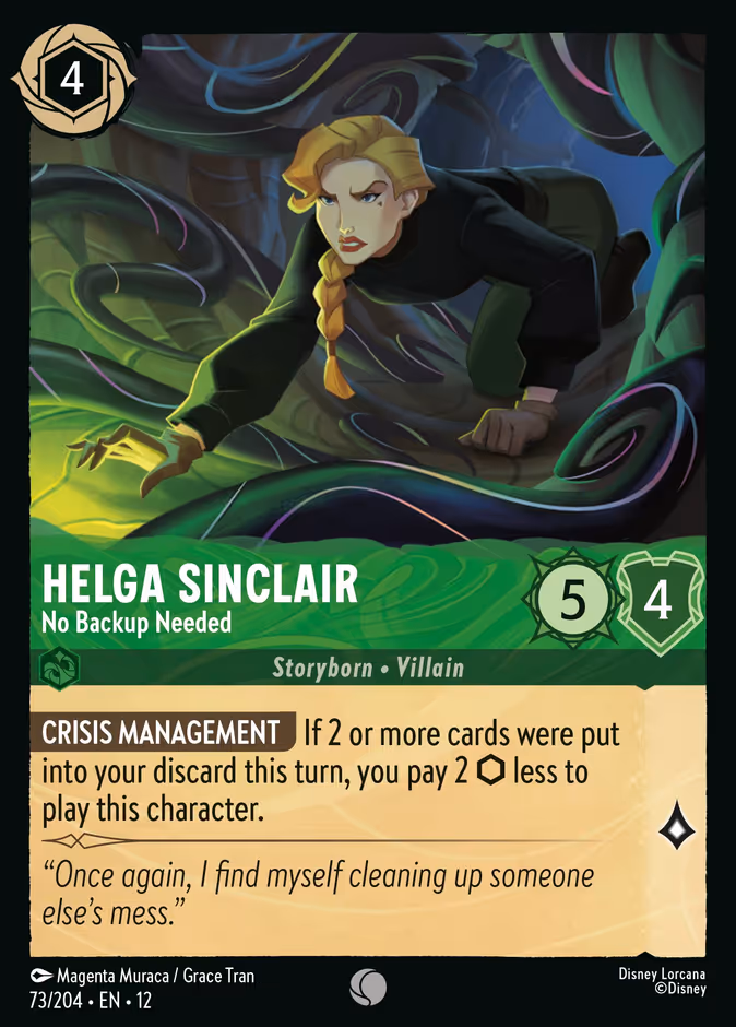 Helga Sinclair - No Backup Needed #73 (Common)
