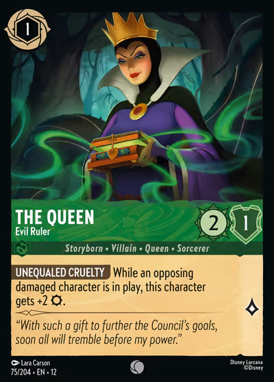 The Queen - Evil Ruler #75 — Wilds Unknown (Common) · Disney Lorcana