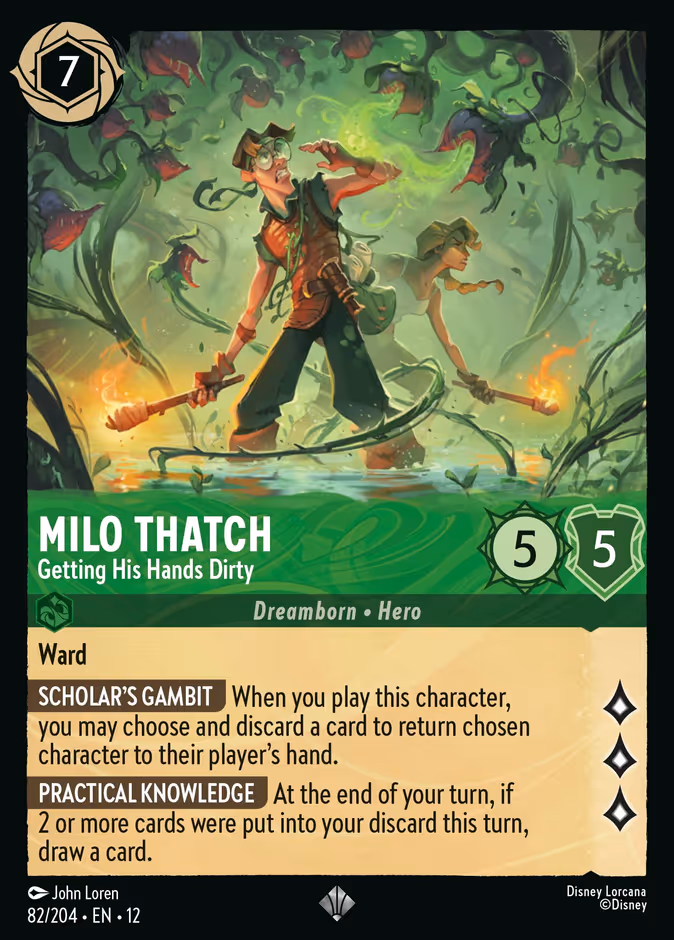 Milo Thatch - Getting His Hands Dirty #82 (Super_rare)