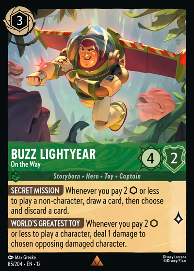 Buzz Lightyear - On the Way #85 — Wilds Unknown (Rare) · Disney Lorcana