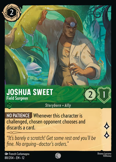 Joshua Sweet - Field Surgeon #88 — Wilds Unknown (Common) · Disney Lorcana