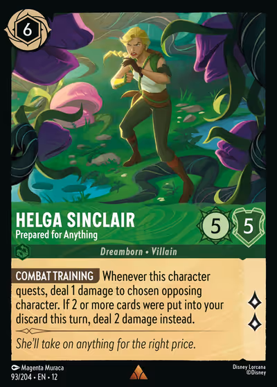 Helga Sinclair - Prepared for Anything #93 Foil — Wilds Unknown (Rare) · Disney Lorcana
