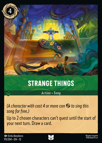 Strange Things #95 Foil — Wilds Unknown (Uncommon) · Disney Lorcana