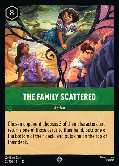 The Family Scattered #97 — Wilds Unknown (Super_rare) · Disney Lorcana